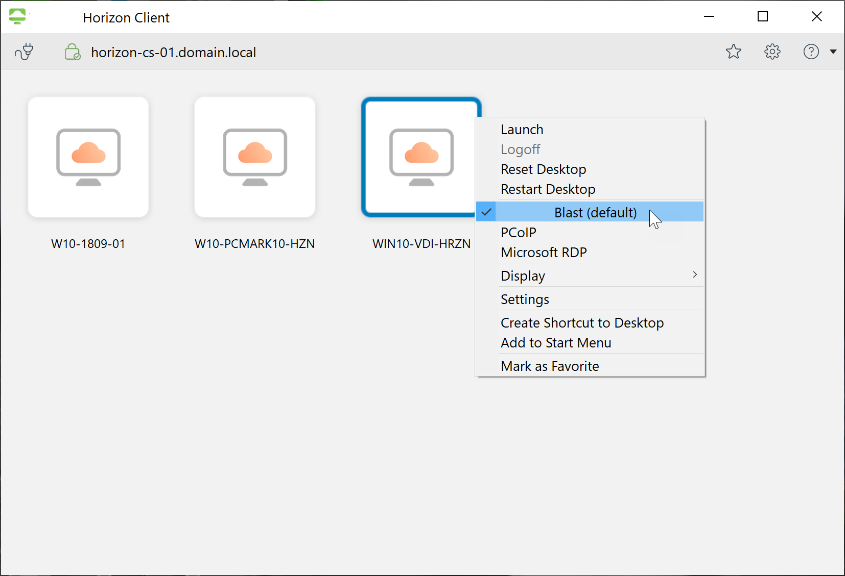 What is Blast? Sometimes called the Horizon Client udp, or horizon blast, or even vdi blast, vm blast, or blast udp, it is the best remote display protocol.


