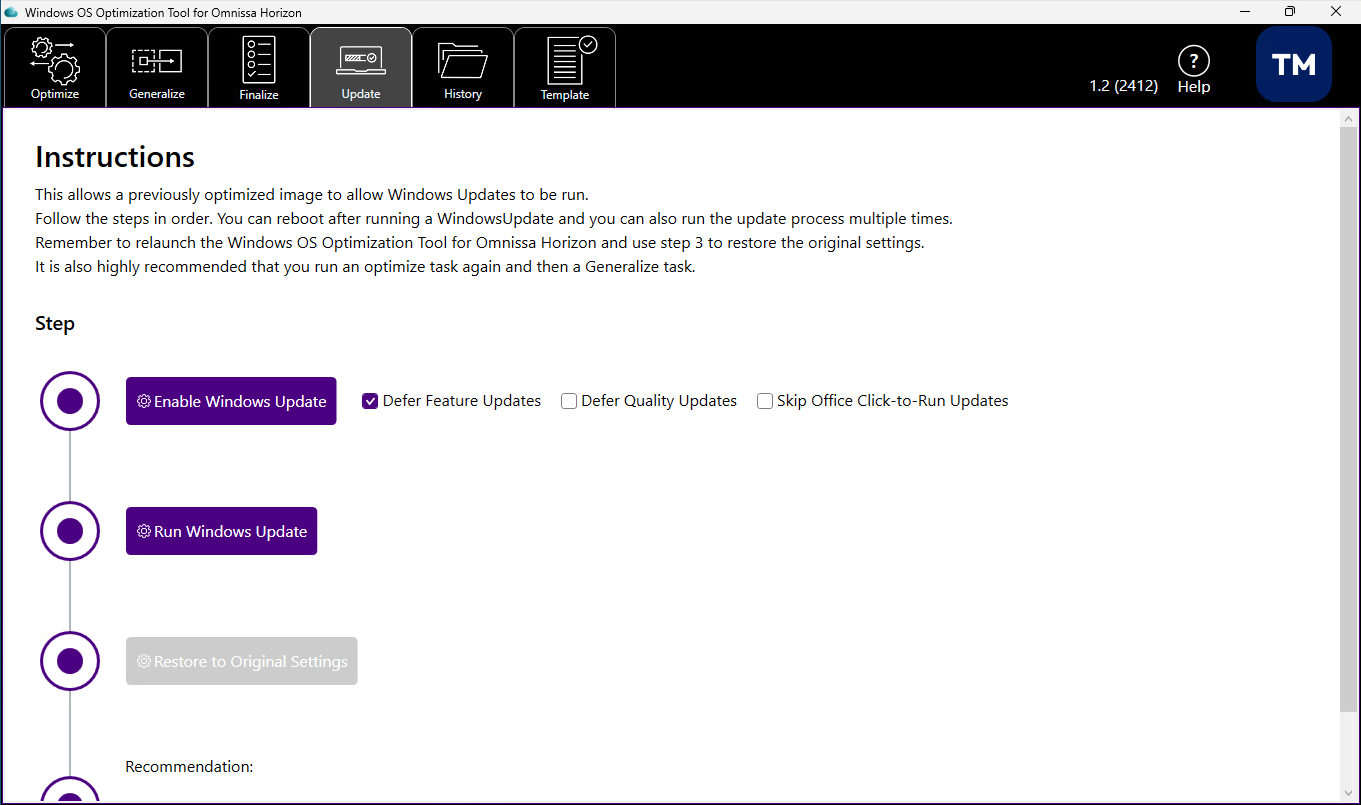 Windows OS Optimization Tool for Horizon Guide | Omnissa