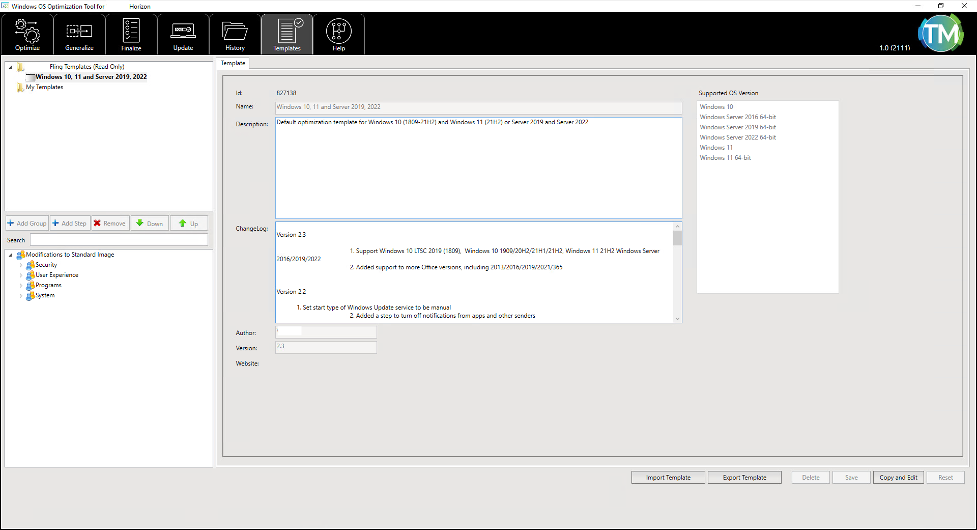 Windows OS Optimization Tool for Horizon Guide | Omnissa