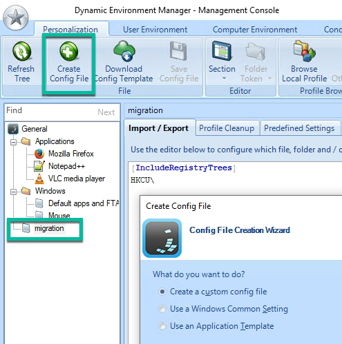 Create Custom DEM Config File
Prepare DesktopPool_1 for Migration Phase One