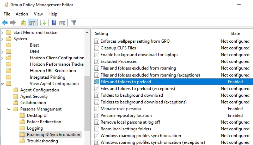 Sample Persona Management GPO