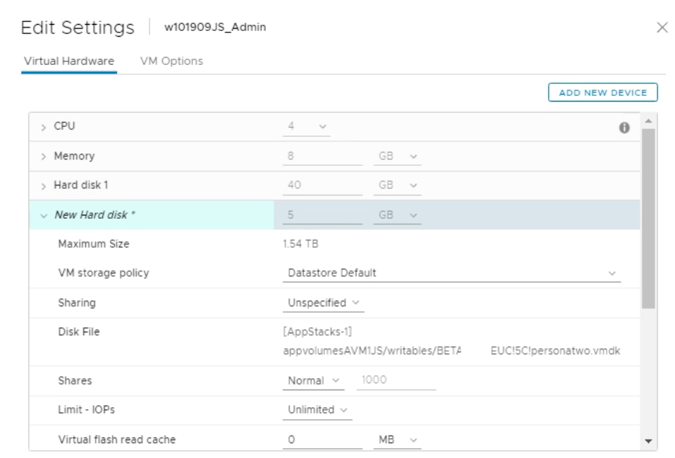 Mount Existing Hard Disk