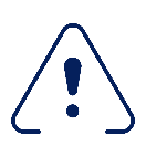 A blue exclamation mark in a triangle

Description automatically generated