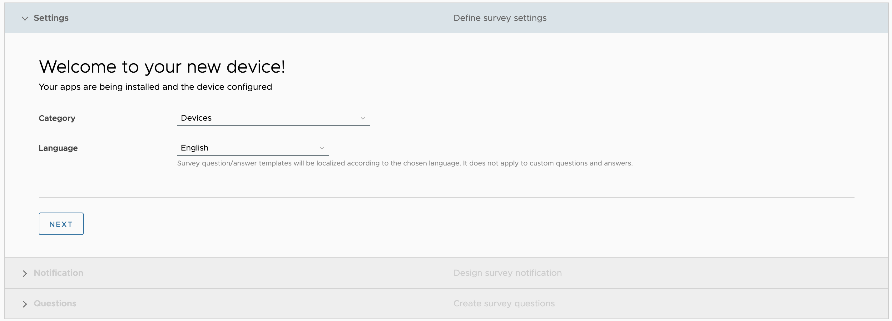 A screenshot of a survey
Description automatically generated