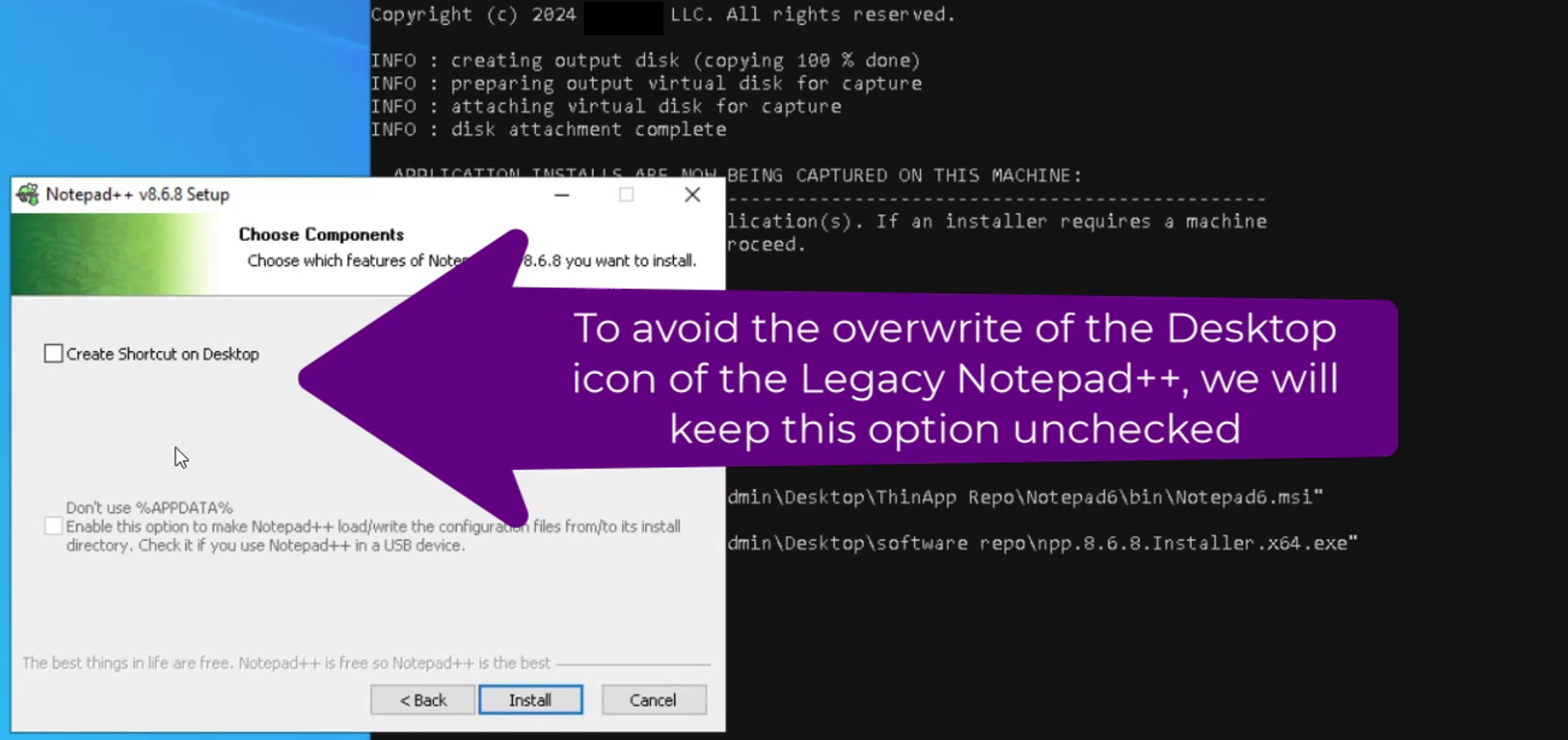 A computer screen with a purple arrow

Description automatically generated