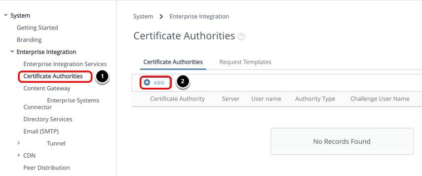 A screenshot of a certificate authority
Description automatically generated