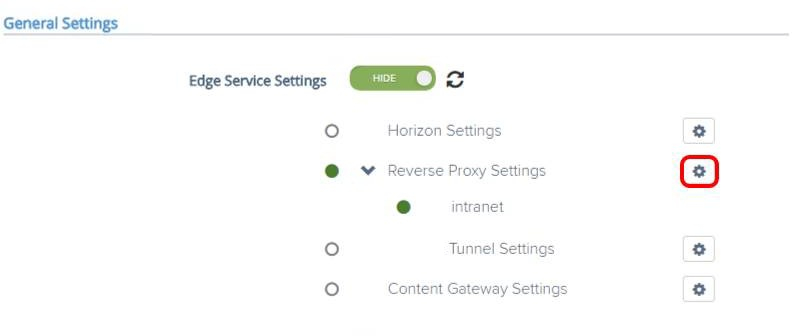 A screenshot of a service settings
Description automatically generated