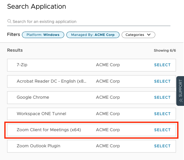 A screenshot of a search application

Description automatically generated